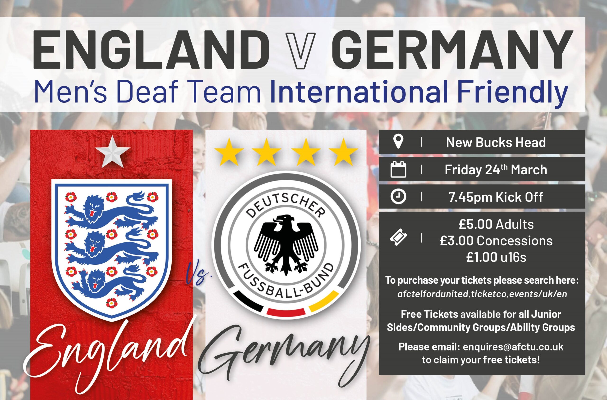 Match Information: England v Germany